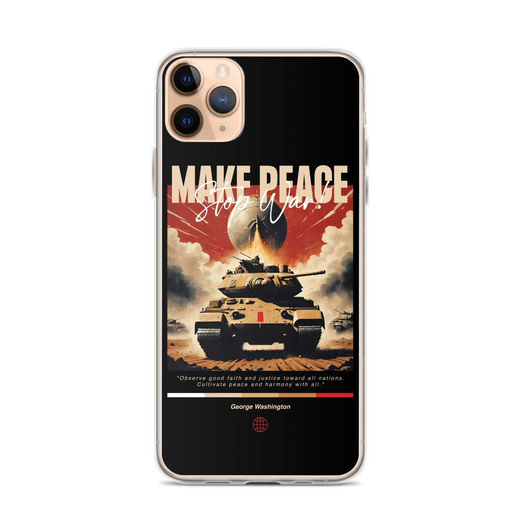 Make Peace Stop War Tank iPhone Case