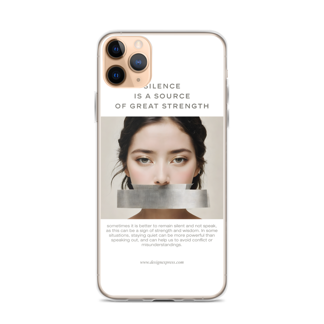 Silence Lao Tzu iPhone Case