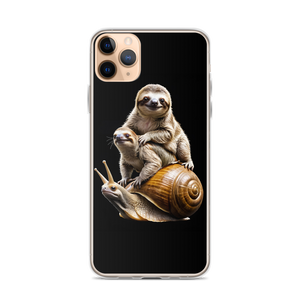 Sloth Riding A Snail iPhone Case