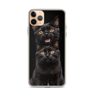 Two Black Cats Follows iPhone Case