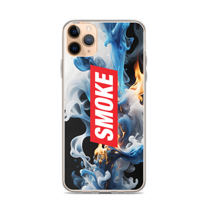 Blue Smoke Fire iPhone Case