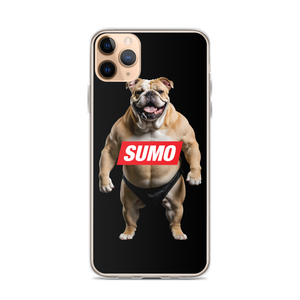 Sumo Bulldog Black iPhone Case