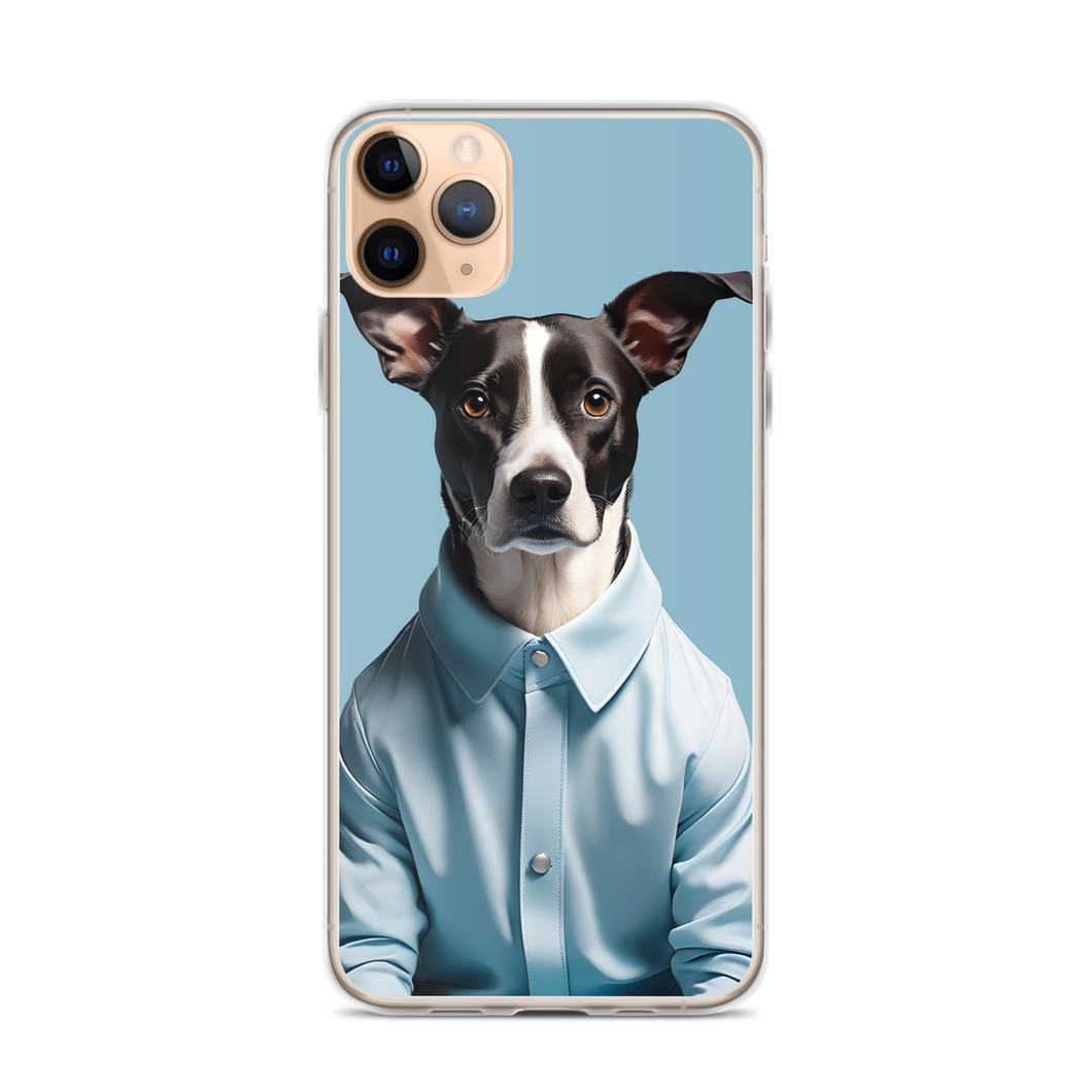 Sad Dog Blue iPhone Case