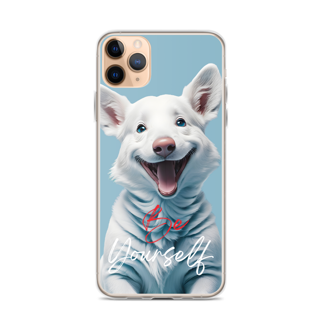 Cute Dog Be Yourself iPhone Case