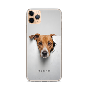 Funny Sad Dog Peep iPhone Case