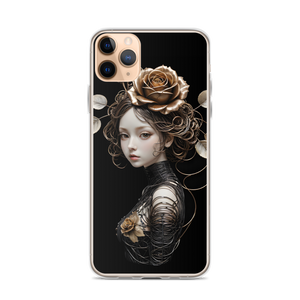 Lady Rose Copper Wire Art iPhone Case