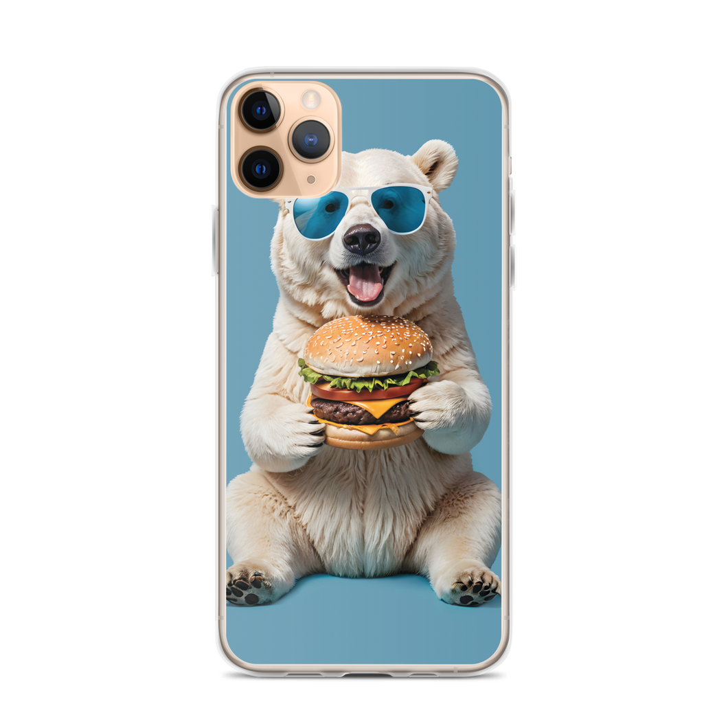 Polar Bear and Burger iPhone Case