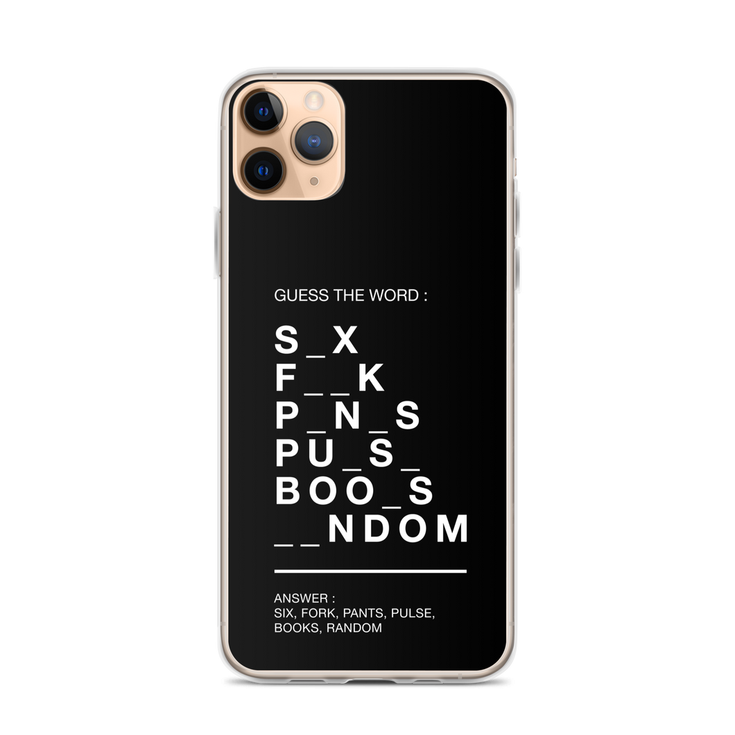 Guess The Word (Funny) iPhone Case