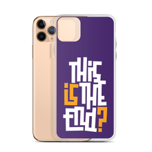 IS/THIS IS THE END? Purple Yellow Reverse iPhone Phone Case