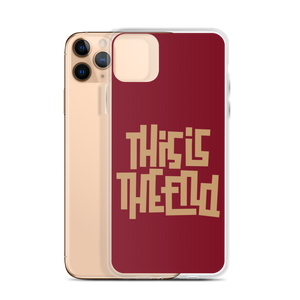 THIS IS THE END? Burgundy iPhone Phone Case