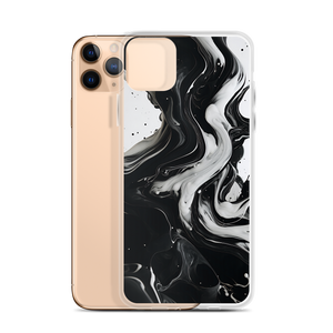 Black and White Fluid iPhone® Phone Case