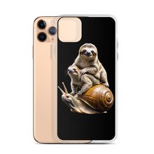 Sloth Riding A Snail iPhone Case