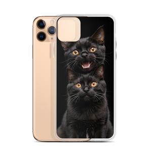 Two Black Cats Follows iPhone Case