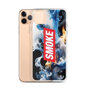 Blue Smoke Fire iPhone Case