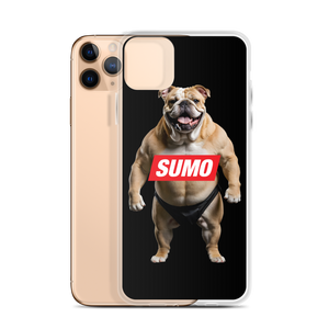 Sumo Bulldog Black iPhone Case