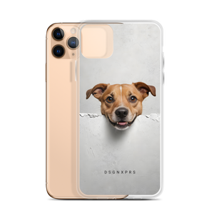 Smile Dog Peep iPhone Case