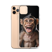 Happy Monkey Black iPhone Case