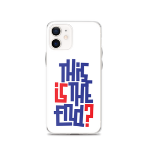 IS/THIS IS THE END? Navy Red iPhone Phone Case