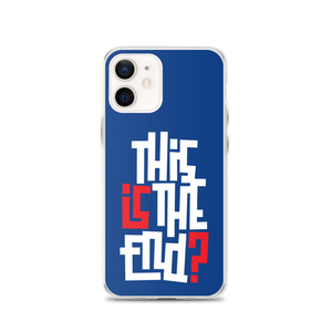 IS/THIS IS THE END? Navy Blue Reverse iPhone Phone Case