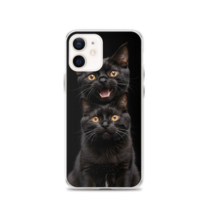 Two Black Cats Follows iPhone Case