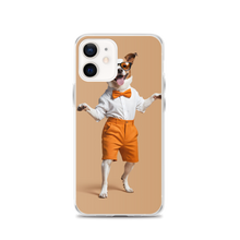 Happy Dancing Dog Beige iPhone Case