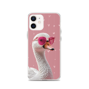 Cute Pink Swan iPhone Case