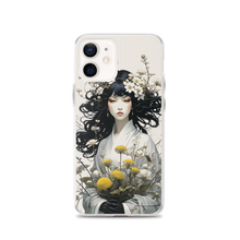 Oriental Lady with Yellow Flowers iPhone Case