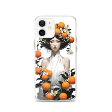 Oriental Lady with Orange Fruits iPhone Case