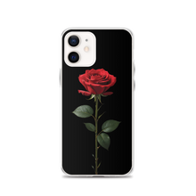 Red Rose on Black iPhone Case