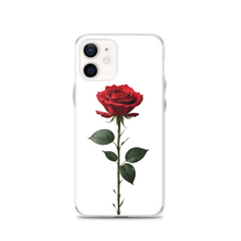 Red Rose on White iPhone Case