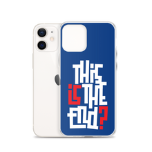 IS/THIS IS THE END? Navy Blue Reverse iPhone Phone Case