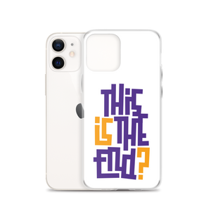 IS/THIS IS THE END? Purple Yellow iPhone Phone Case