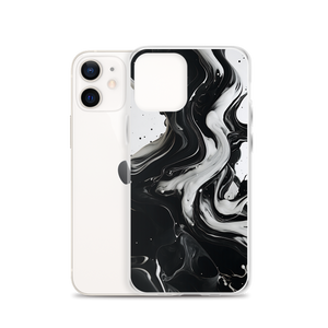 Black and White Fluid iPhone® Phone Case