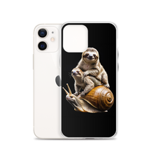 Sloth Riding A Snail iPhone Case