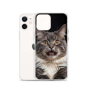 Shocked Cat Face iPhone Case