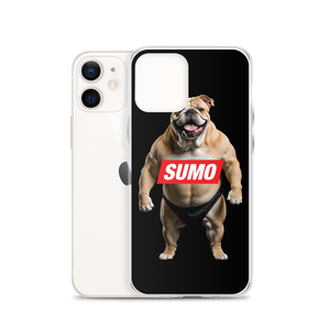 Sumo Bulldog Black iPhone Case