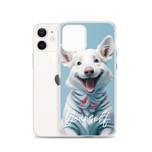 Cute Dog Be Yourself iPhone Case