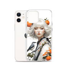 Beauty Lady with Orange and Bird iPhone Case