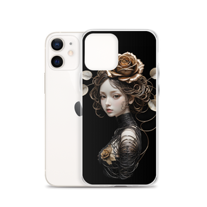 Lady Rose Copper Wire Art iPhone Case