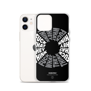 F**ck What They Think Grayscale iPhone Case