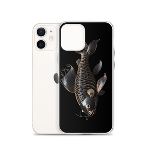 Minimalism Copperplate Art Fish iPhone Case