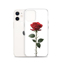 Red Rose on White iPhone Case