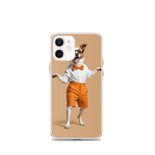 Happy Dancing Dog Beige iPhone Case