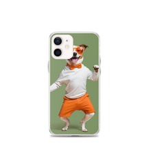 Funny Dancing Dog Green iPhone Case