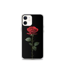 Red Rose on Black iPhone Case