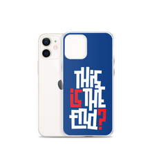 IS/THIS IS THE END? Navy Blue Reverse iPhone Phone Case