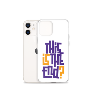 IS/THIS IS THE END? Purple Yellow iPhone Phone Case