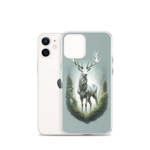 Green White Deer iPhone Case