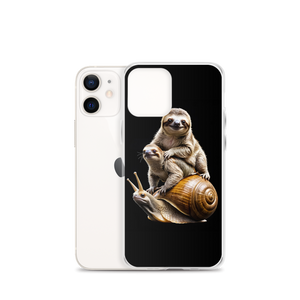 Sloth Riding A Snail iPhone Case