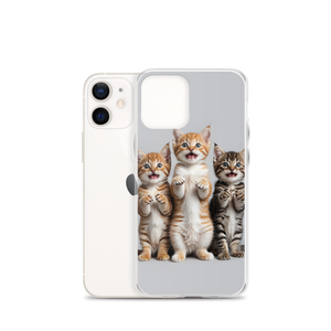 Funny Tripple Cats iPhone Case